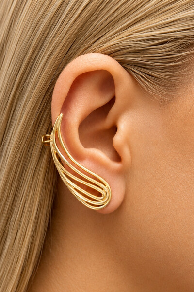 Foto Brinco Dourado Asa Ear Cuff
