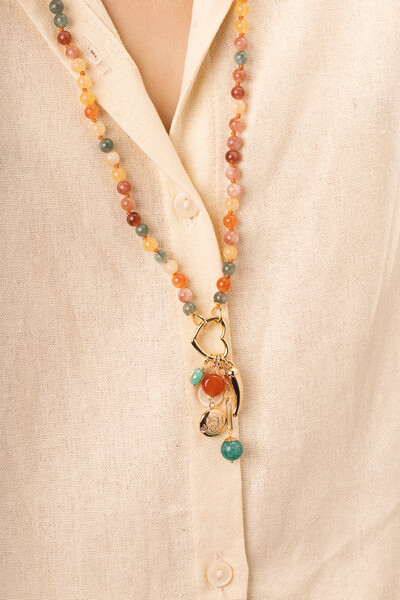 Foto Colar Patuá Da Sorte Marise Jade Banho Ouro 18K