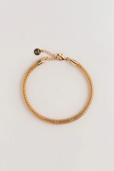 Foto Pulseira Malha Dourada