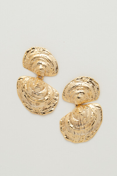 FotoBrinco Dourado Concha Dupla