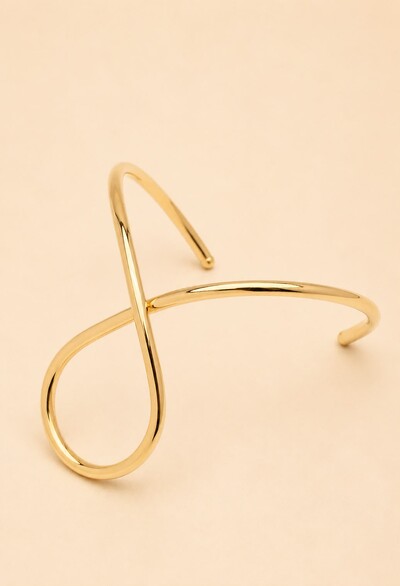 Foto Pulseira Dourada Bracelete Fio Gota