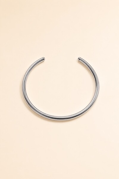 Foto Pulseira Bracelete Fio Prateado