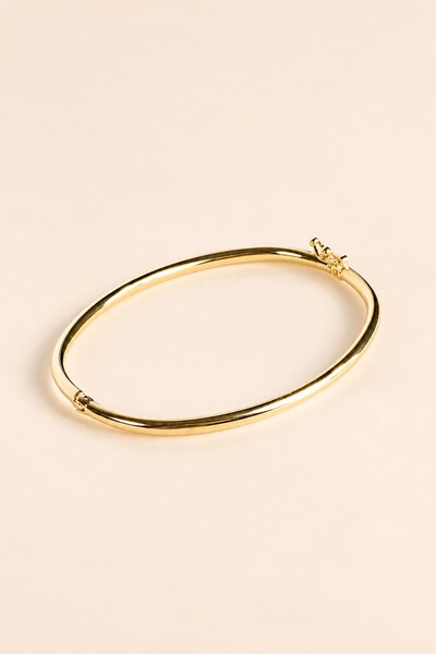 Foto Pulseira Bracelete Fecho Click Banho Ouro 18k