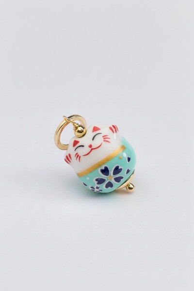 Foto Pingente Gatinho Da Sorte Banho Ouro 18K