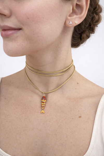 Foto Colar Camurça ViVi Peixinho Fishermans Core