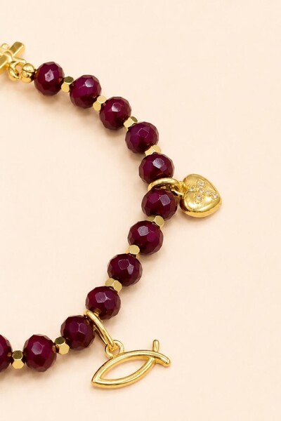 Foto Pulseira Ayla Elementos Da Sorte Banho Ouro 18K