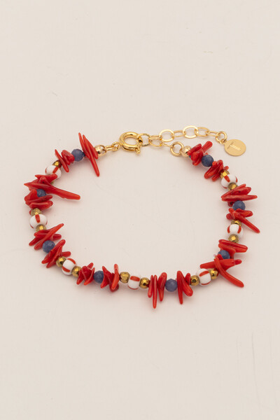 FotoPulseira Fishermen’s Core Jade Blue Banho Ouro 18K