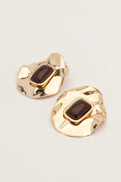 FotoBrinco Placa Martelada G Resina Marrom