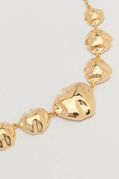 Foto Colar Dourado Maxi Dunas