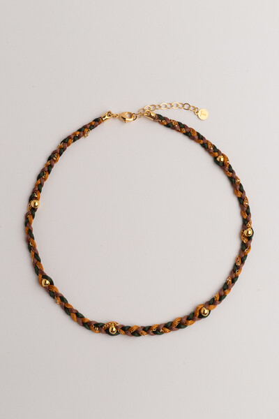 FotoColar Choker Trançado Boho Banho Ouro 18k