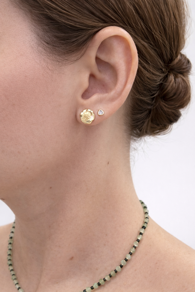 Foto Brinco Flor Banho Ouro 18K