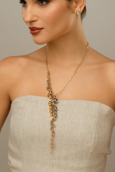 Foto Colar Cascata Bubbles Duo Color