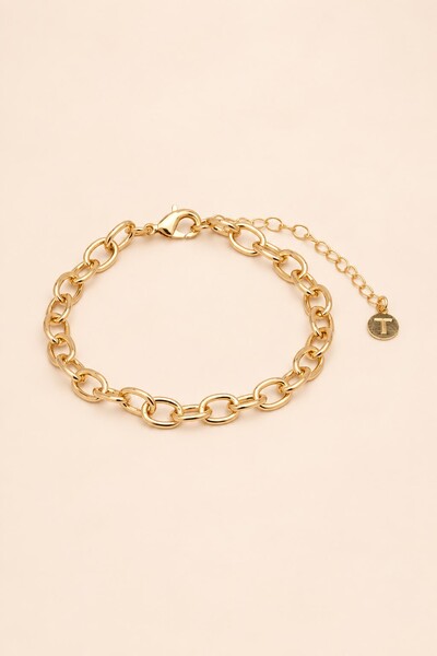 Foto Pulseira Mini Elos Dourado
