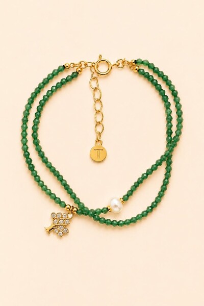 Foto Pulseira Dupla Luna Banho Ouro 18K
