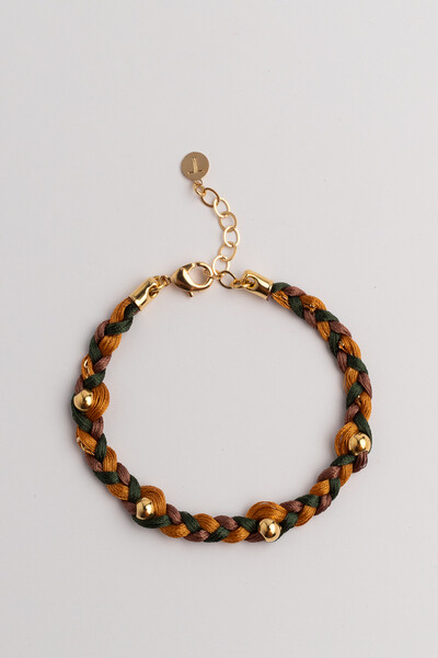 FotoPulseira Trançada Boho Banho Ouro 18k