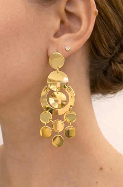 Foto Brinco Dourado Cascata