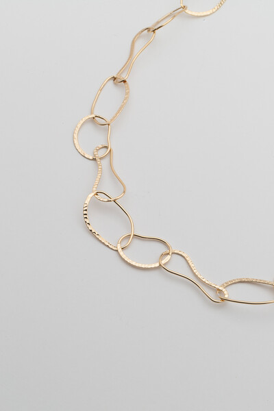 Foto Colar Dourado Origem Elos Orgânicos