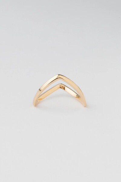 FotoAnel Slim Liso Banho Ouro 18K