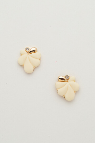 FotoBrinco Dourado Pétalas Resina Cloud Dancer