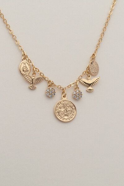 FotoColar Pingentes Medalhas Banho Ouro 18K