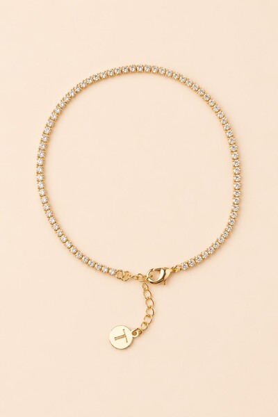 Foto Pulseira Riviera Zircônia Dourada