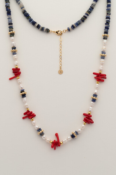 FotoColar Fishermen’s Core Red Blue Banho Ouro 18K