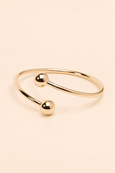 Foto Pulseira Bracelete Esferas Douradas