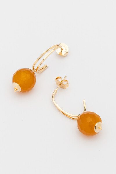 FotoBrinco Nautic Jade Amarela Banho Ouro 18K