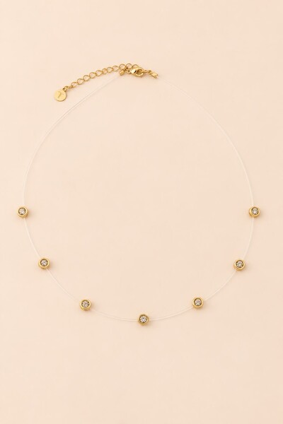 Foto Colar Choker Nylon 7 Pontos de Luz