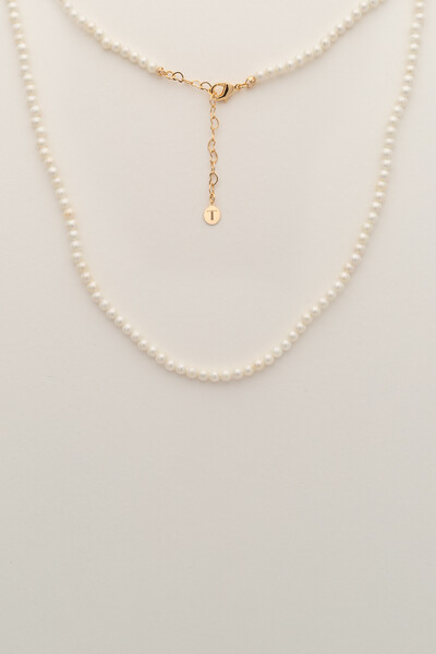 FotoColar Choker Pérola Shell Banho Ouro 18k