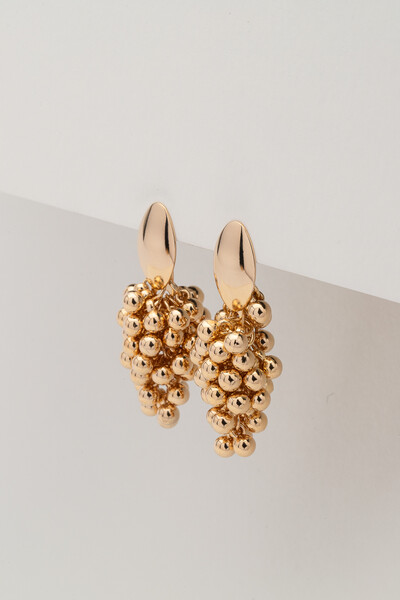FotoBrinco Cacho Esferas Dourado
