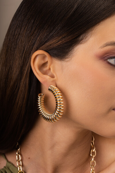 Foto Brinco Dourado Mola