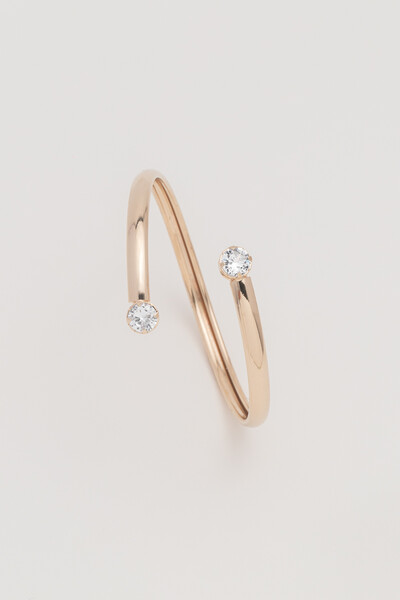 FotoPulseira Dourada Zircônia Dupla