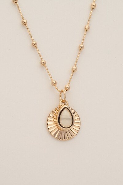 FotoColar Bolinha Dourado Placa Gota Resina