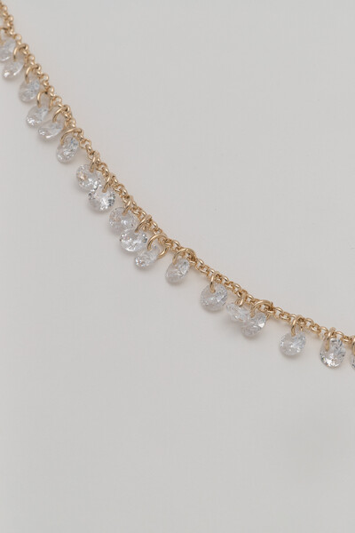 FotoPulseira Dourada Elos Portugueses Zircônia Cristal