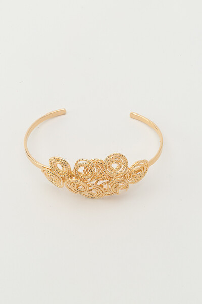 FotoPulseira Bracelete Dourado Caracóis