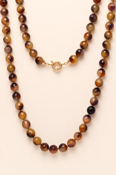 Foto Colar Lavie Jade Mescla Banho Ouro 18K