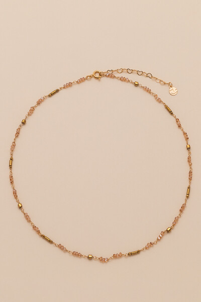 Foto Colar Olbia Golden Hematita Banho Ouro 18K