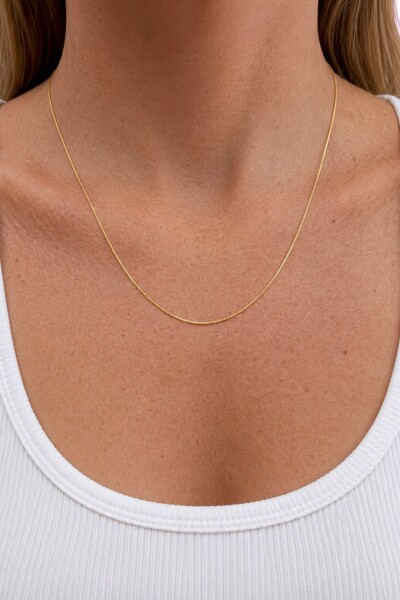 Foto Colar Veneziana 45 cm Banho Ouro 18K
