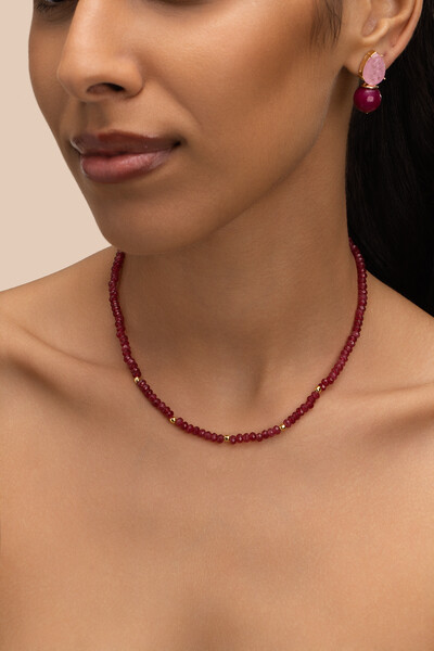 Foto Colar Choker Fiore Hibisco Banho Ouro 18K