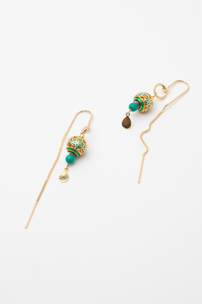 FotoBrinco Boho Anzol Banho Ouro 18K
