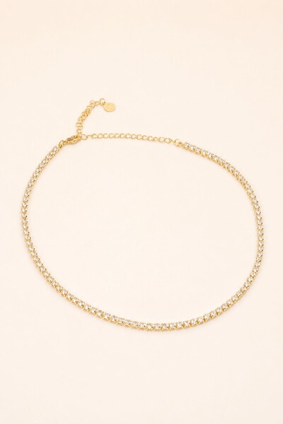 Foto Colar Dourado Choker Riviera