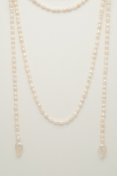 Foto Colar Gravata Pérola Natural