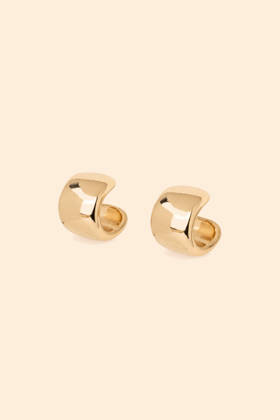 Foto Brinco Dourado Argola Lisa