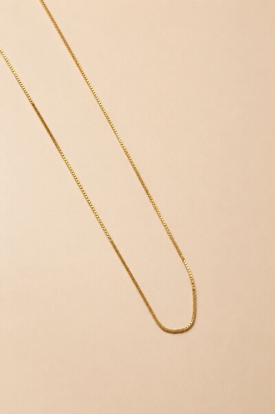 Foto Colar Veneziana 45 cm Banho Ouro 18K