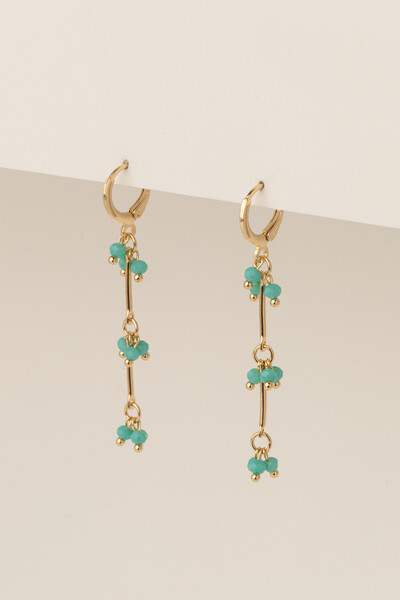 FotoBrinco Dourada Palitos Cachos Cristal Azul