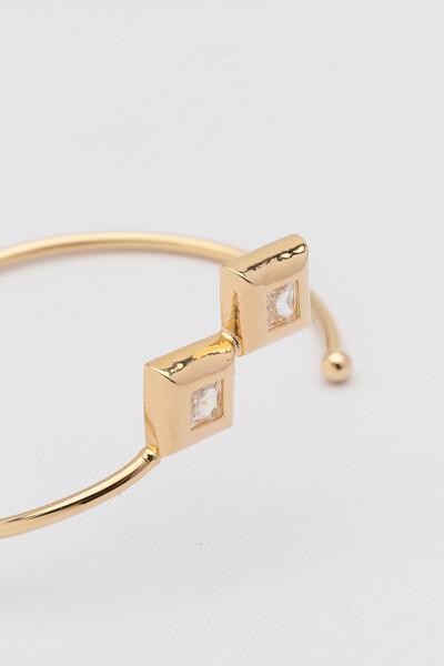 FotoPulseira Dourada Formas Zircônia