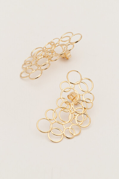 FotoBrinco Dourado Círculos Vazado