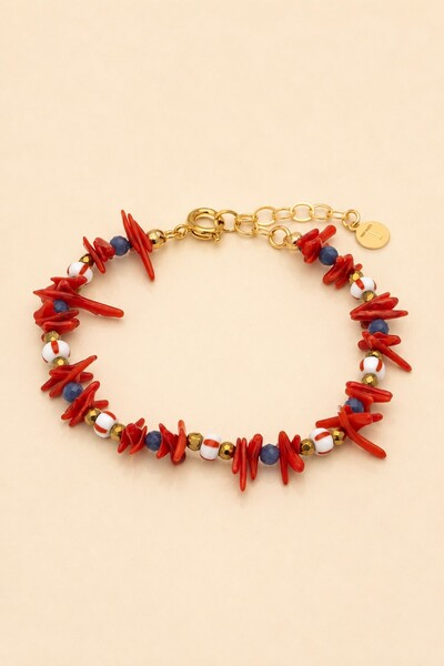 Foto Pulseira Fishermen’s Core Jade Blue Banho Ouro 18K