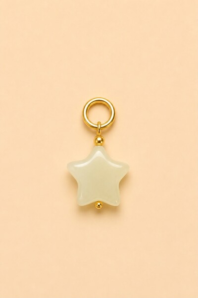 Foto Pingente Estrela Murano Banho Ouro 18K